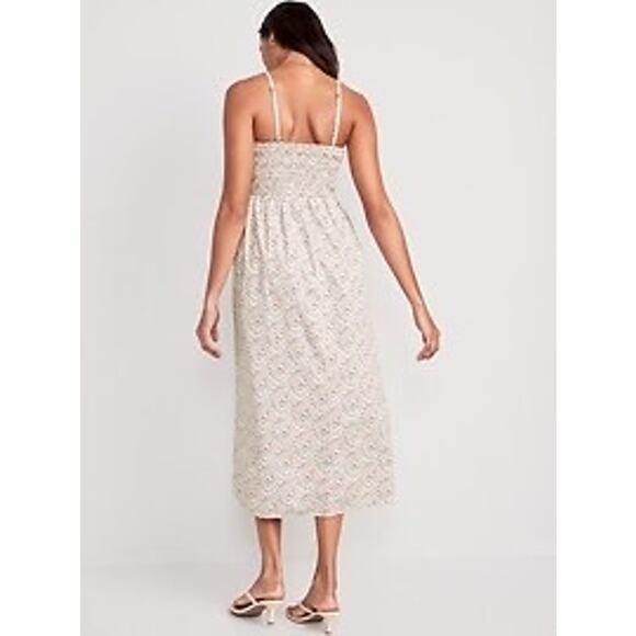 Old Navy Floral Midi Dress - Pink and White - Picture 11 of 12